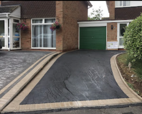 large-tarmac-driveway