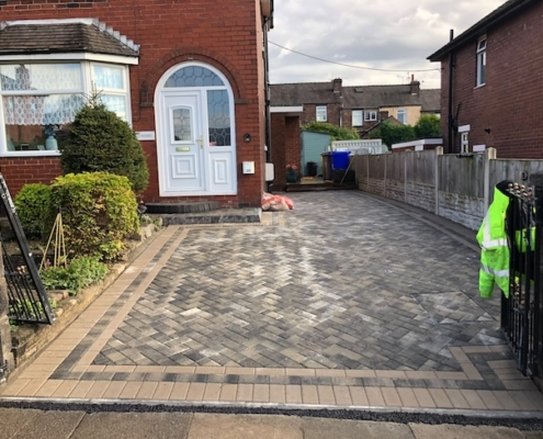 block-paving-kidsgrove block paving driveway completed in Kidsgrove